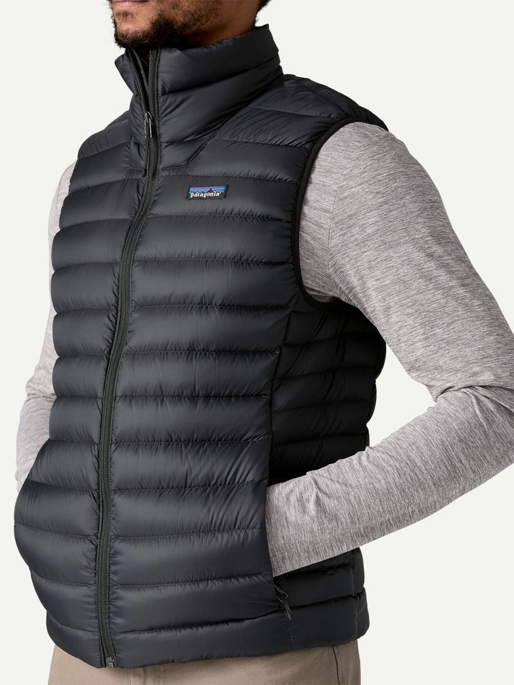 Men’s Patagonia Black Quilted Vest Size L
